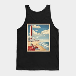 Virginia beach United States of America Tourism Vintage Poster Tank Top